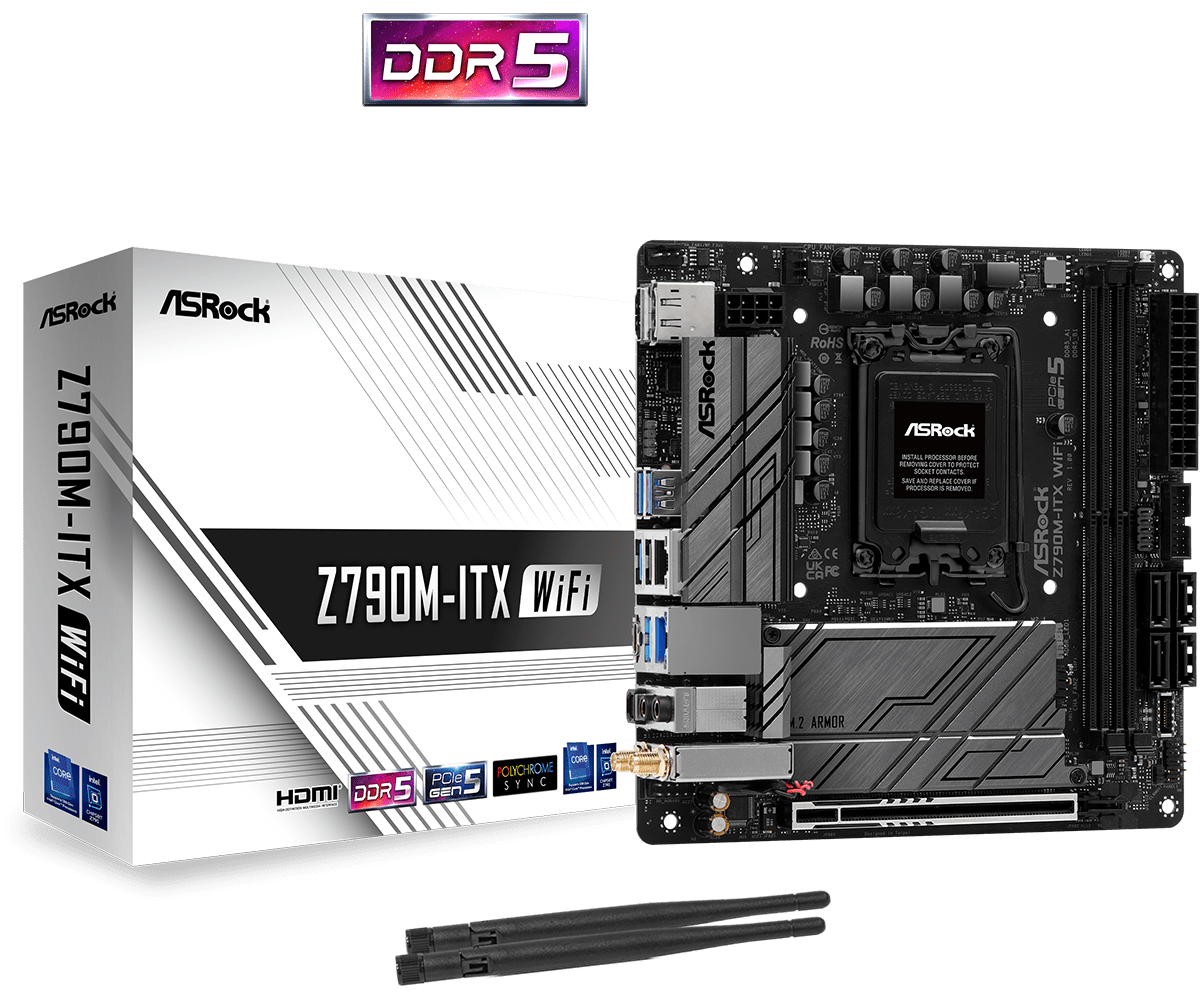 Asrock Z790m-itx Wifi Bundkort