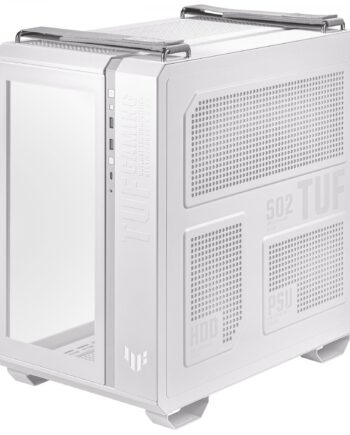 Asus Tuf Gaming Gt502 Plus Tempered Glass Dual Chamber Case White    4x120mm Pre-installed Argb Fans