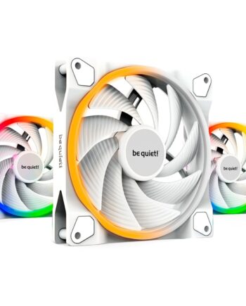 Be Quiet  Light Wings White 140mm Pwm Triple Pack  Case Fan  White  Pack Of    Incl  Argb Hub