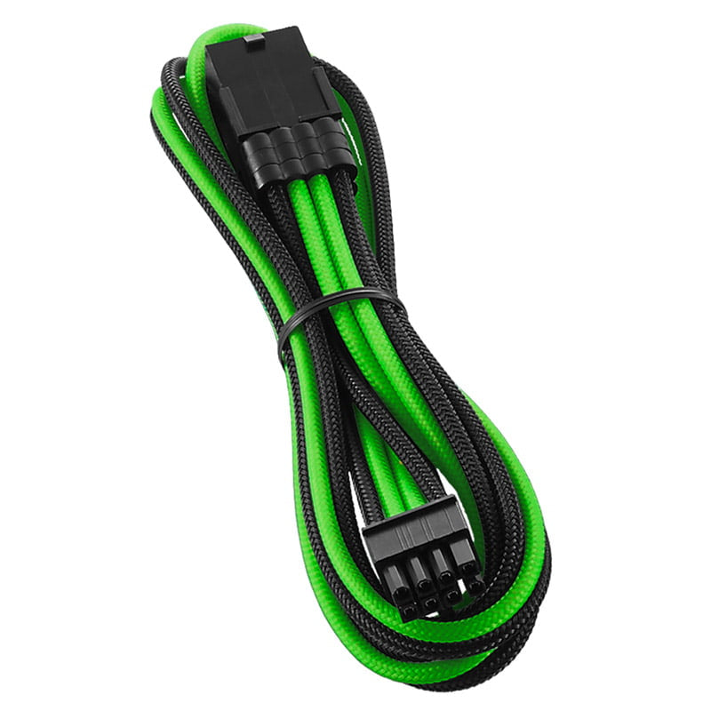Cablemod Pro Modmesh -pin Pcie Extension 45cm Black Light Green Kabelforlænger Geekd Dk