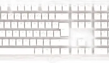 Ducky White 115 Keycap Set Seamless Double-shot Pbt Nordic Layout