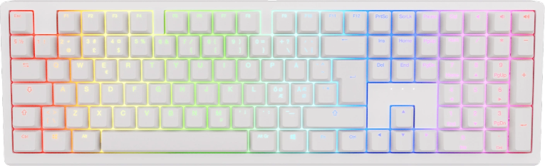Ducky Zero White Cherry Brown Rgb Trådløs