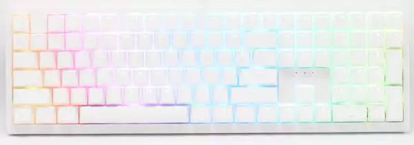 Ducky Zero White Cherry Red Rgb Trådløs