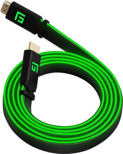 Floating Grip 3m High-speed Led Hdmi Cable V2 Green Videokabel Geekd Dk