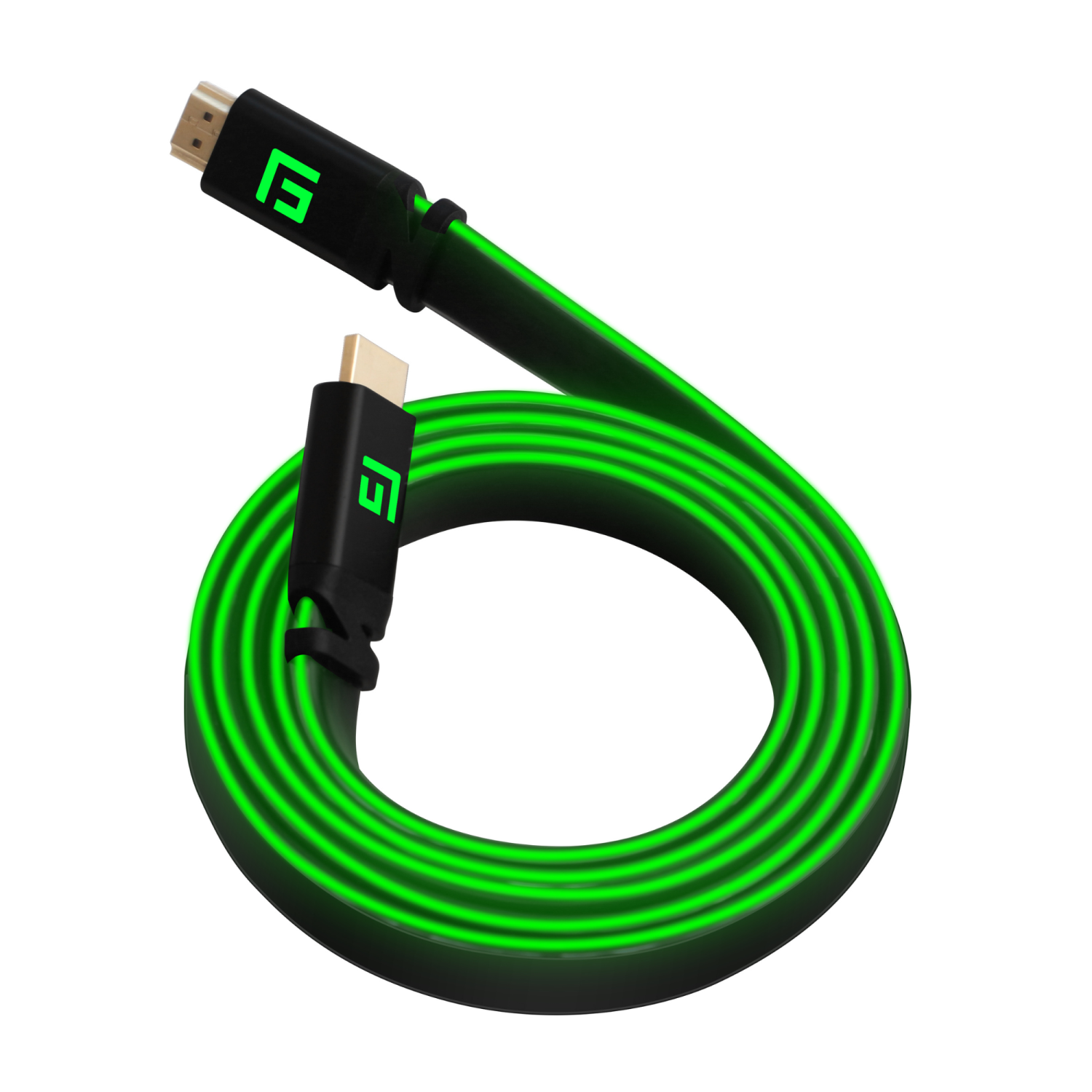 Floating Grip 5m High-speed Led Hdmi Cable V2 Green Videokabel Geekd Dk