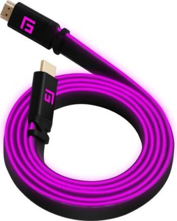 Floating Grip   5m High-speed Led Hdmi Cable V2   Pink Videokabel Geekd Dk