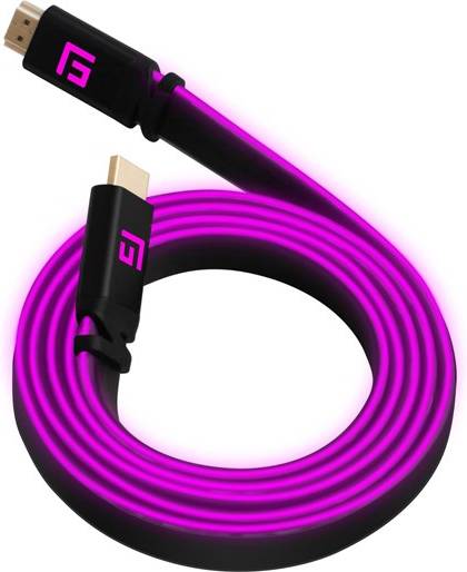 Floating Grip 3m High-speed Led Hdmi Cable V2 Pink Videokabel Geekd Dk
