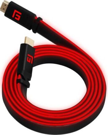 Floating Grip 3m High-speed Led Hdmi Cable V2   Red Videokabel Geekd Dk