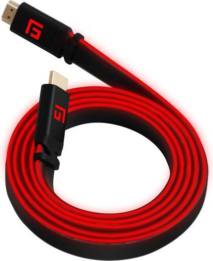 Floating Grip 3m High-speed Led Hdmi Cable V2 Red Videokabel Geekd Dk