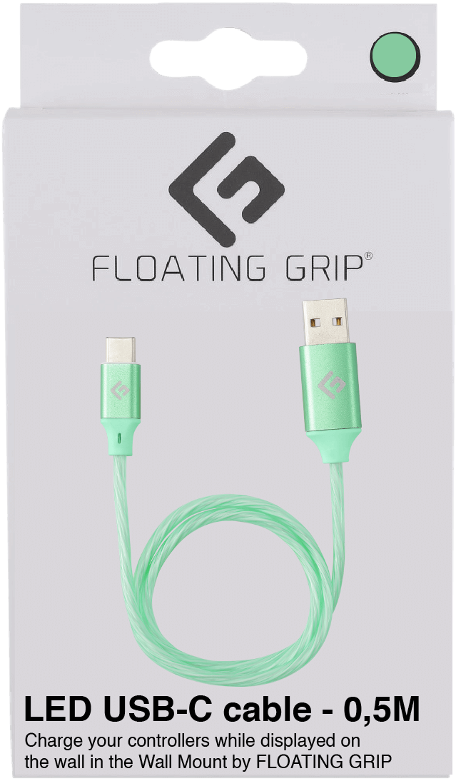 Floating Grip 5m Led Usb- Cable Grøn Kabler Geekd Dk