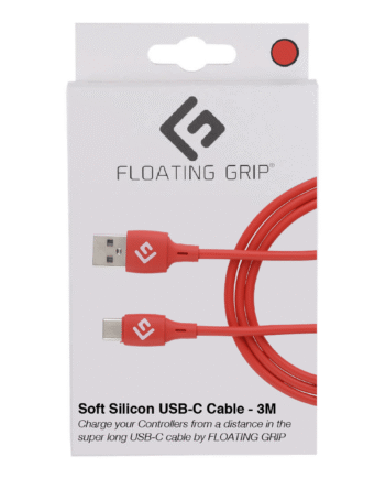 Floating Grip 3m Silicone Usb-  Cable  Rød  Kabler Geekd Dk