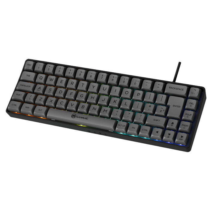 Gamiac Tkl69g Sort Grå Sf Tastatur Rød Switch