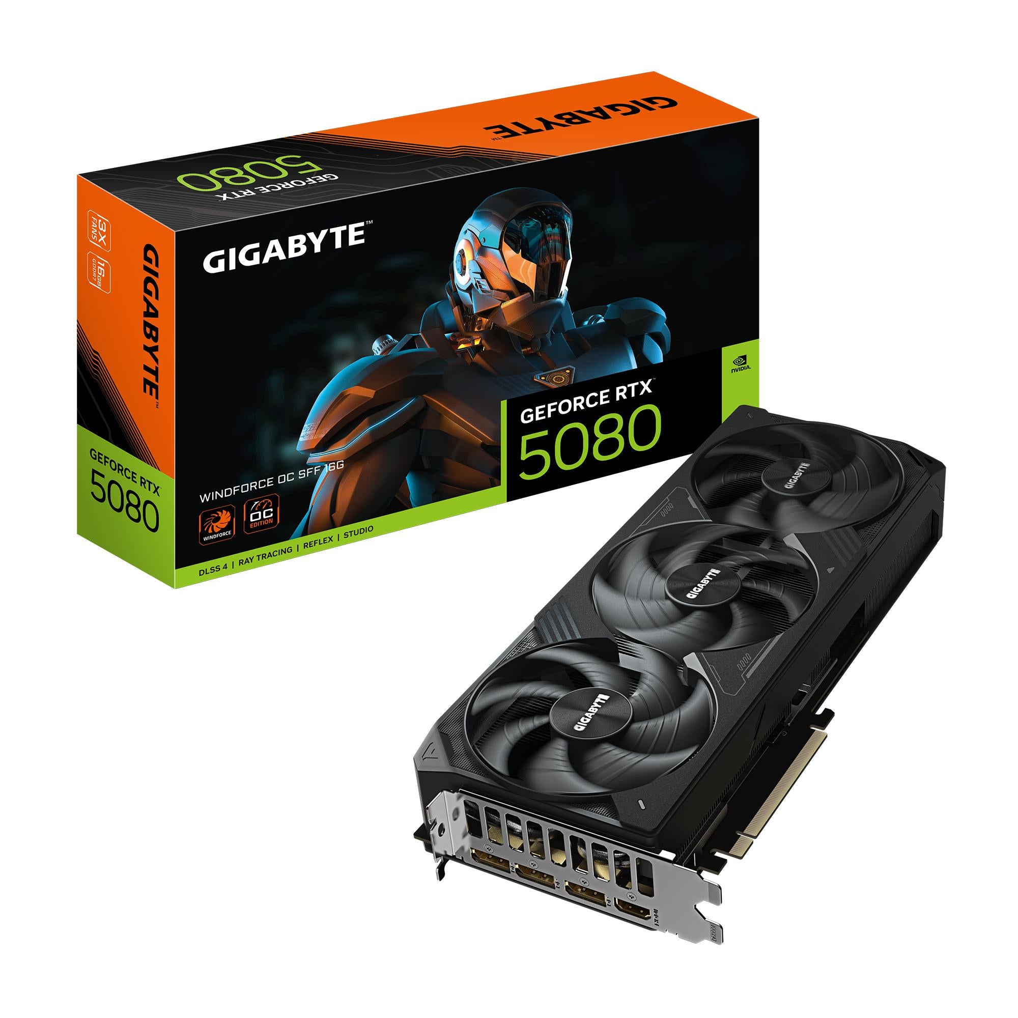 Gigabyte Geforce Rtx 5080 Windforce 3x Oc Sff 16gb
