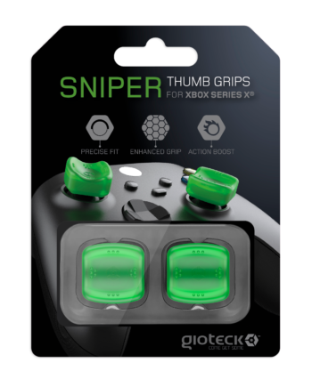 Gioteck Sniper Thumb Grips  Translucent Green  Controller Grip Geekd Dk