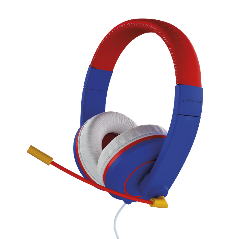 Gioteck Xh-100s Kabletâ Stereo Headset Blå Rød Geekd Dk