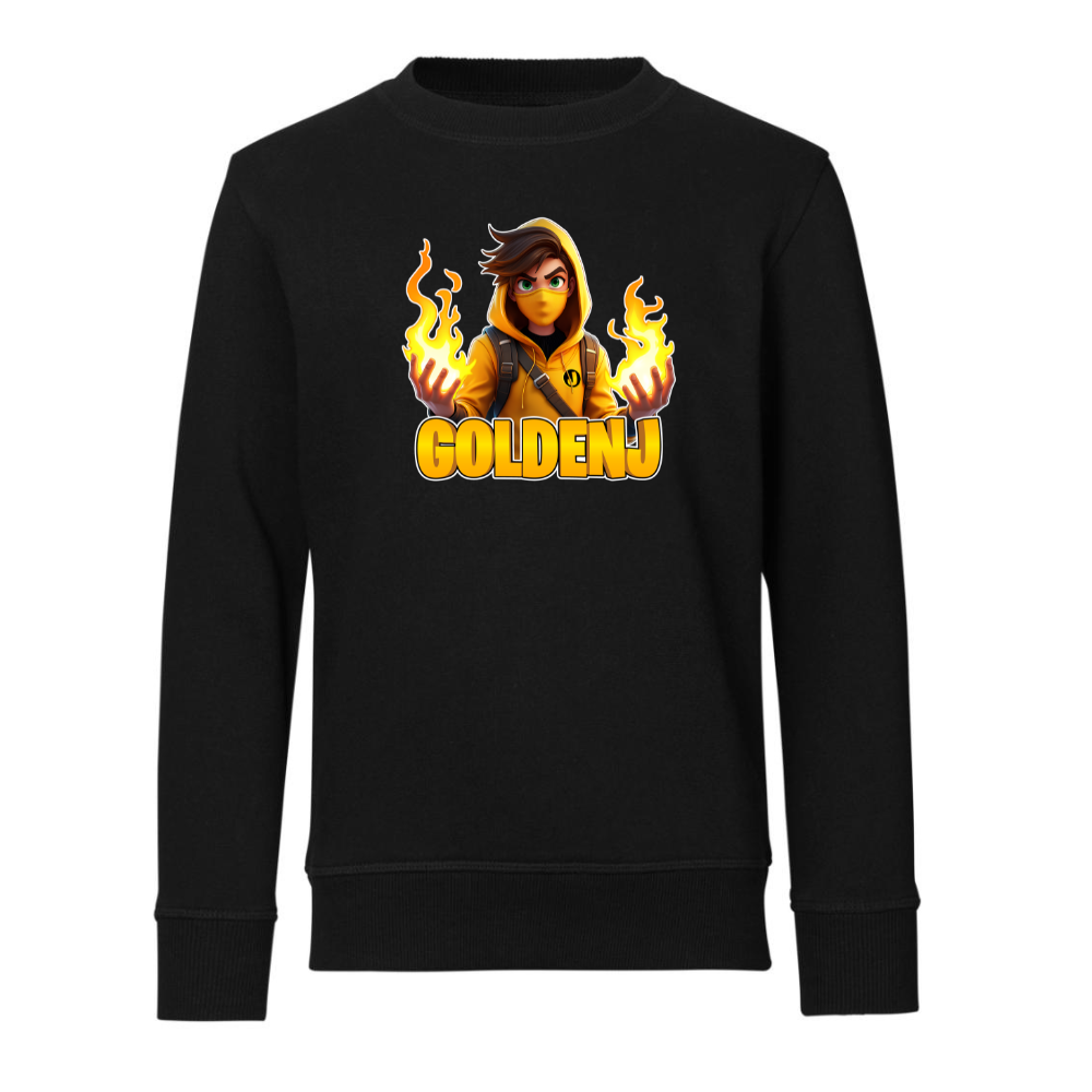 Goldenj Flamme Sweatshirt Sort -
