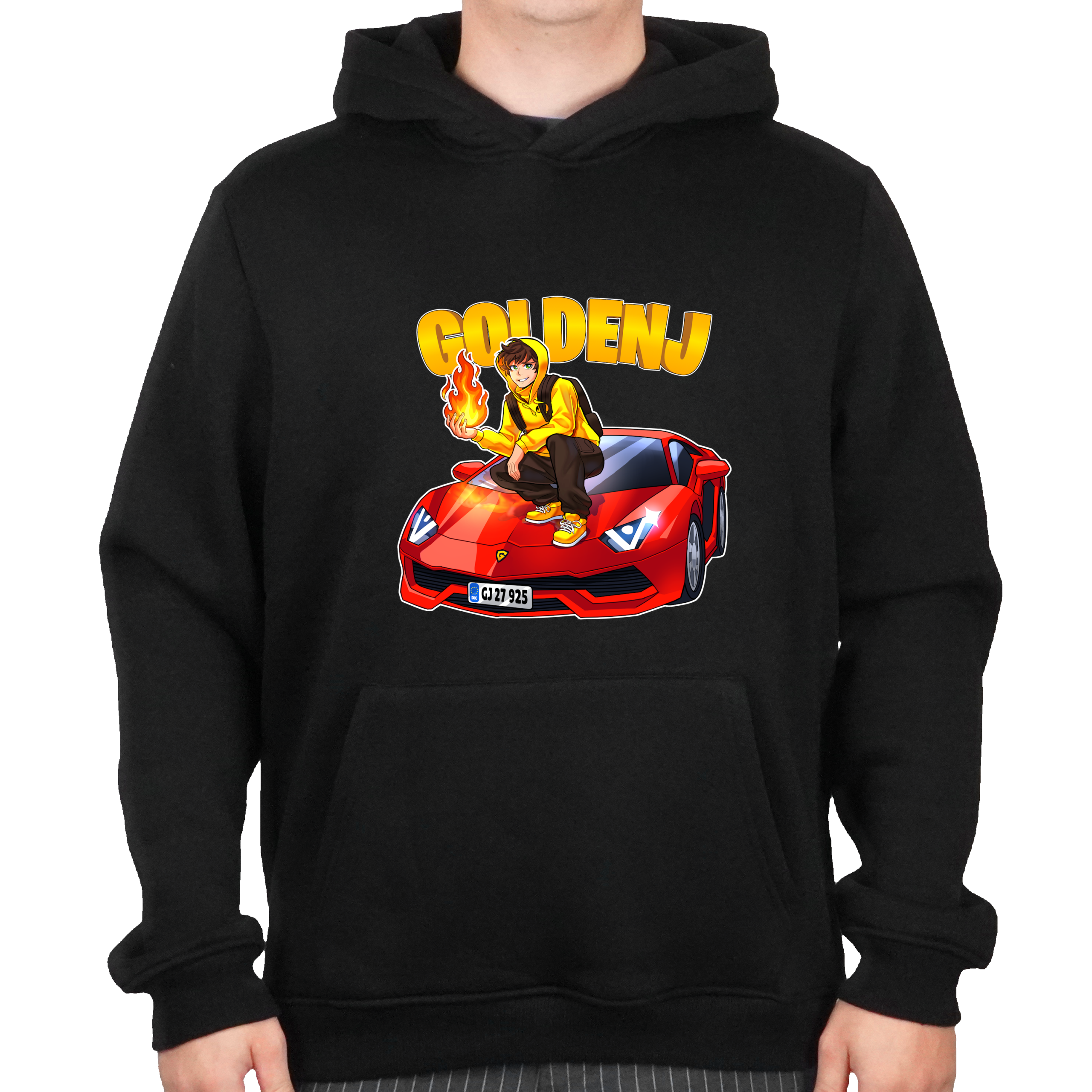 Goldenj Lambo Hoodie Sort -