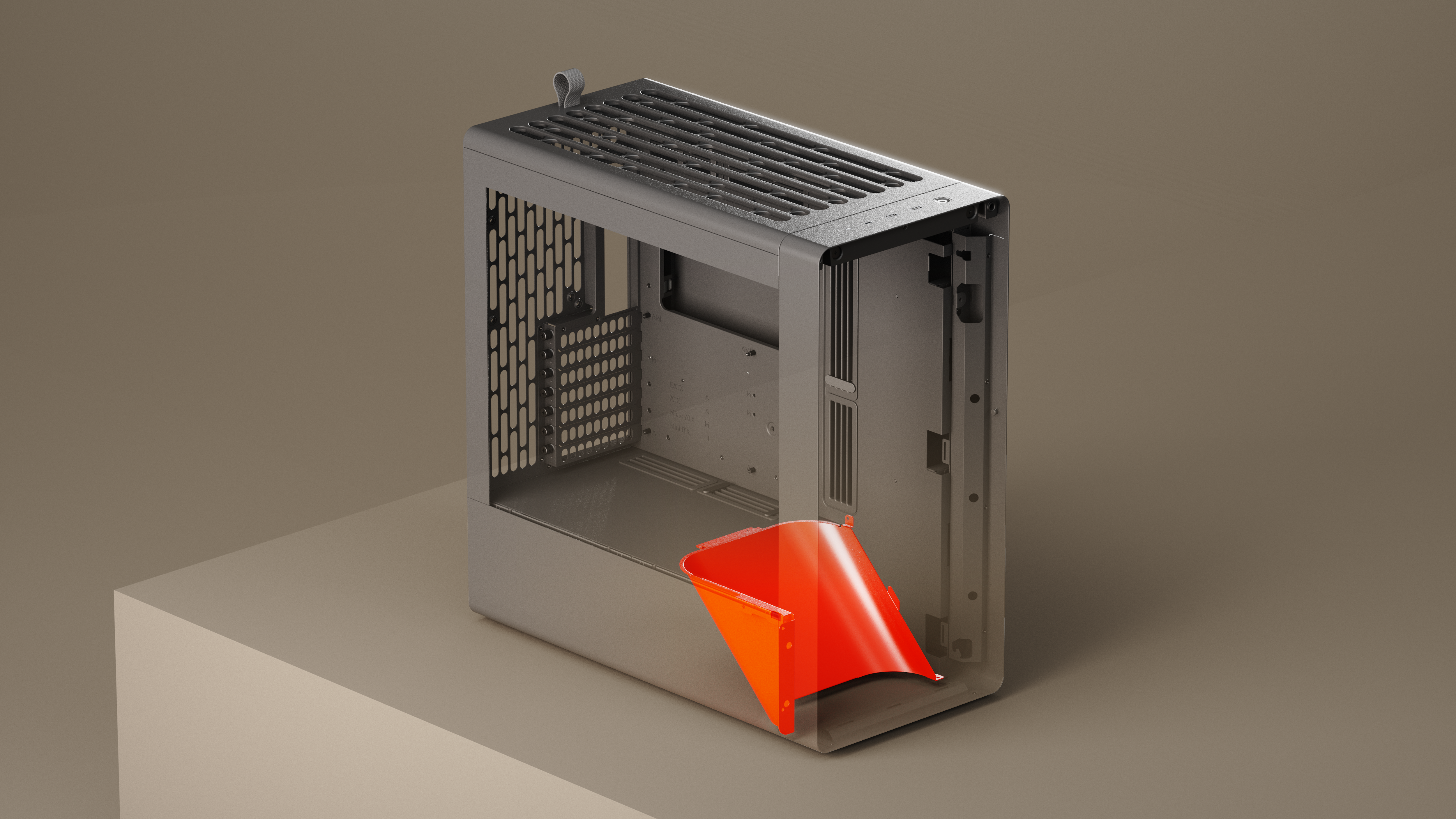 Havn Bf 360   Black Mid Tower Kabinet Med Høj Airflow Og Minimalistisk Design Geekd Dk