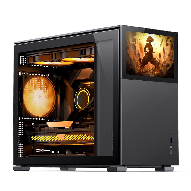 Jonsbo D31 Screen Matx Case Tempered Glass Sort