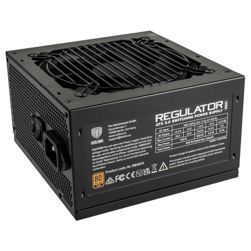 Kolink Kl-r850fg Psu Gen5 Gold 850w Atx 600w 12vhpwr