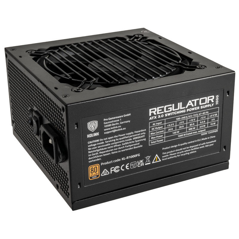 Kolink Kl-r1000fg Psu Gen5 Gold 1000w Atx 600w 12vhpwr