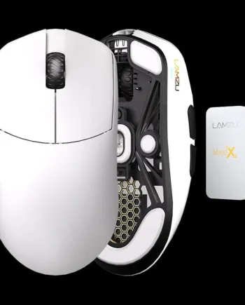 Lamzu Maya   8k Dongle  Omron Optical Cloud White Mus Geekd Dk