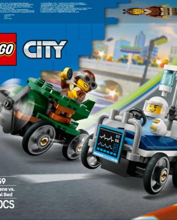 Lego 60459 City Airplane Vs  Hospital Bed Geekd Dk