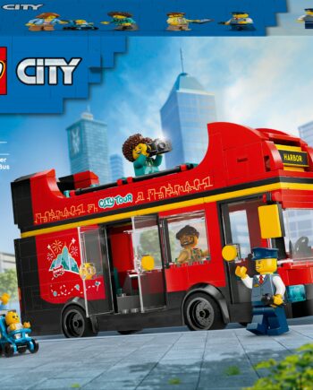 Lego City Red Dobbeltdækker Sightseeing Bus  60407  Geekd Dk