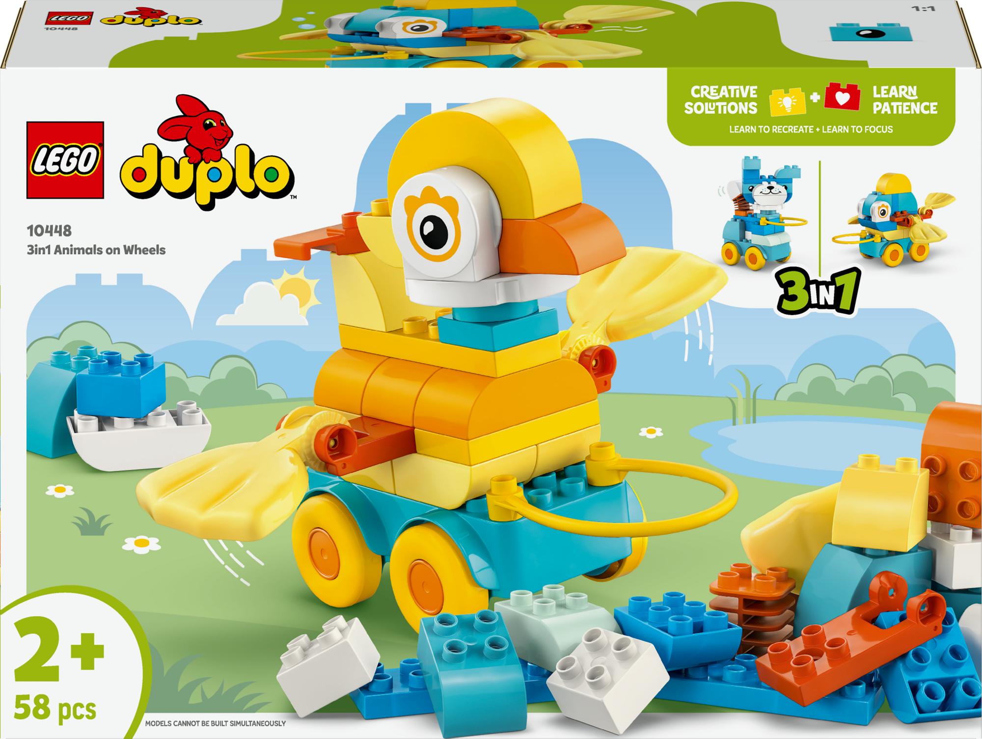 Lego 10448 Duplo Town Animals On Wheels -in- Set