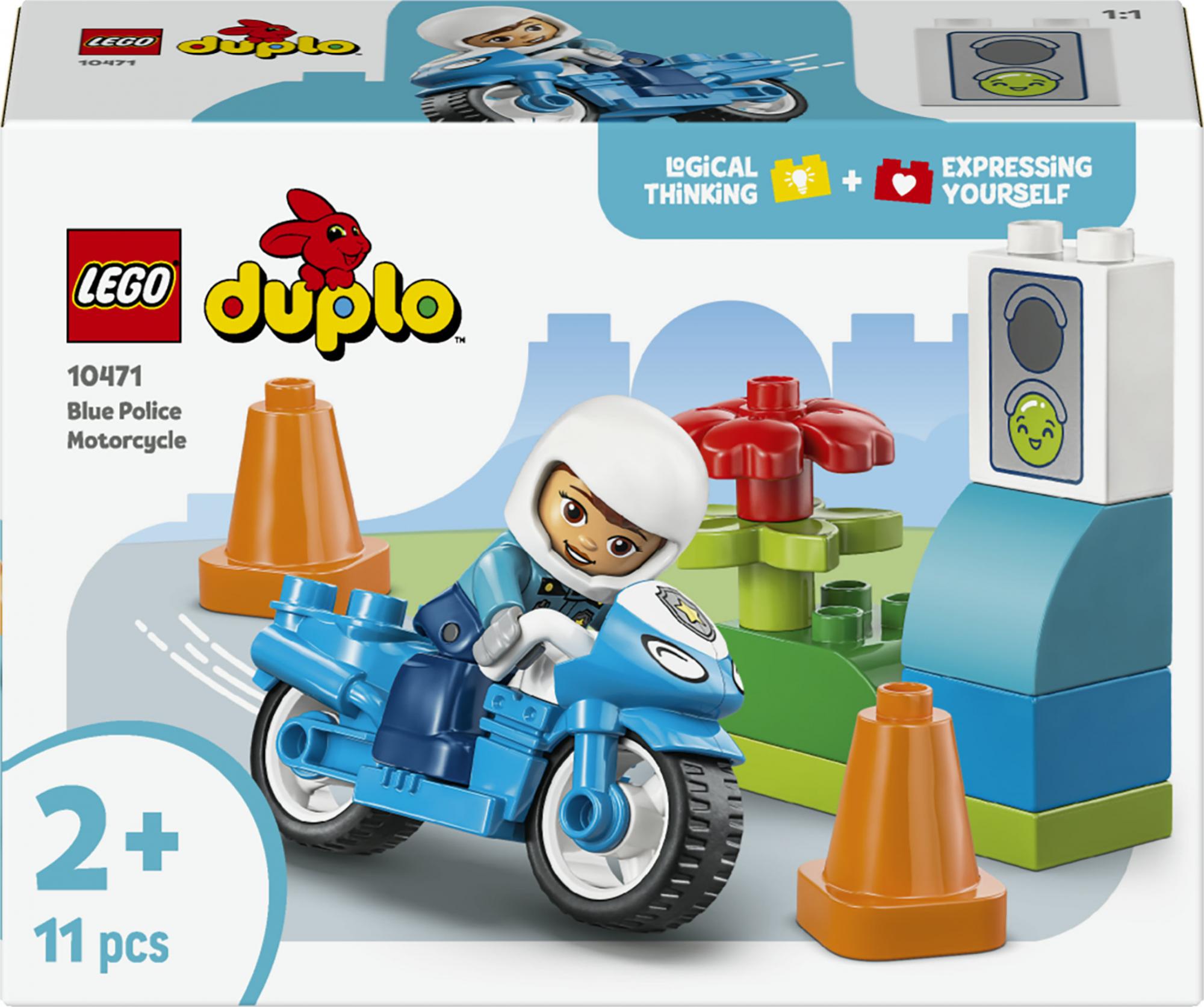 Lego Duplo Town Blå Politimotorcykel Geekd Dk