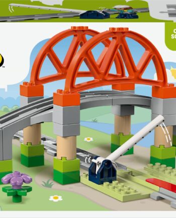 Lego 10426 Lego Duplo Railway Bridge And Tracks Expansion Set