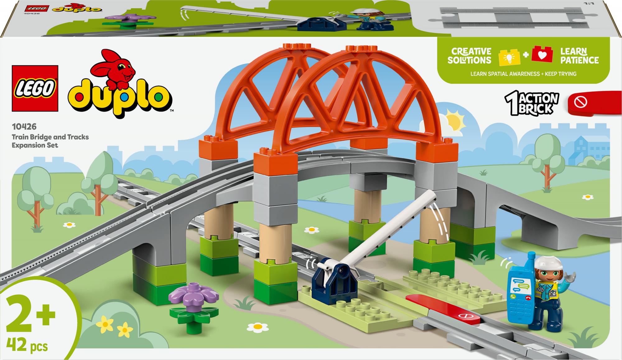 Lego 10426 Lego Duplo Railway Bridge And Tracks Expansion Set