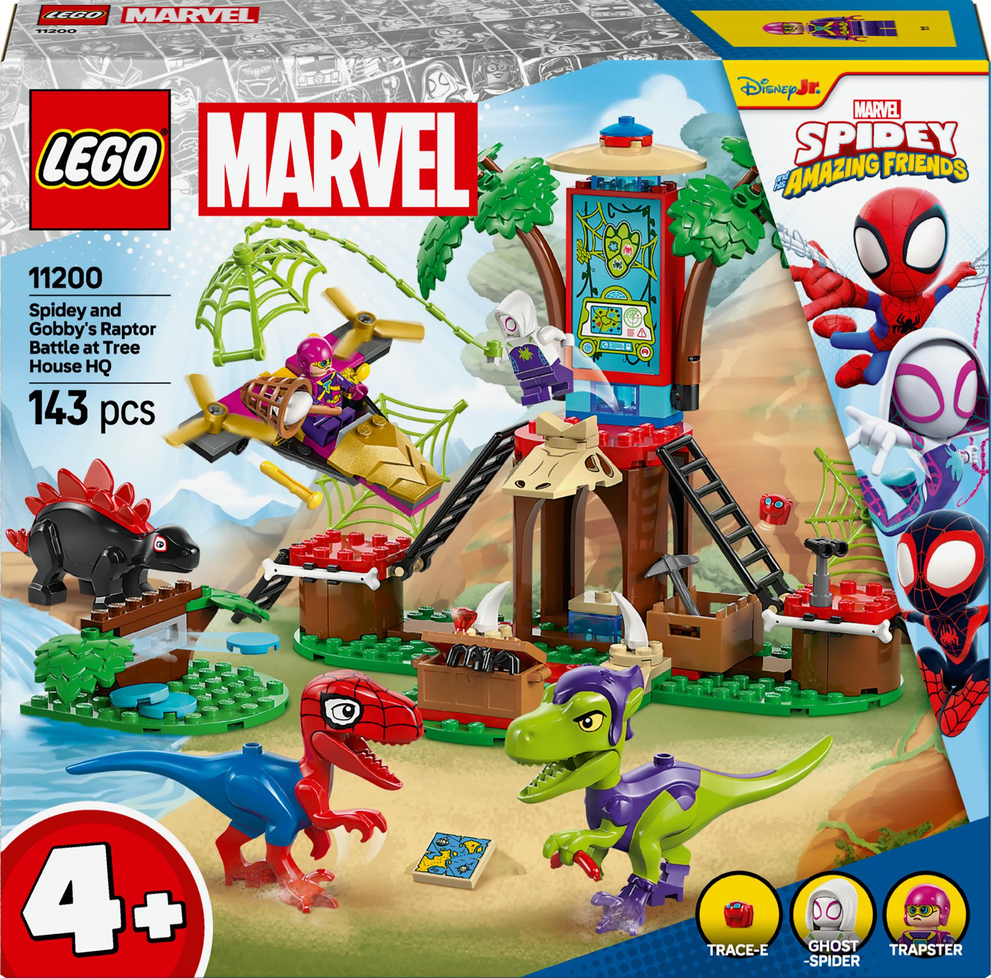 Lego 11200 Marvel Spidey And His Super Friends Showdown At The Treehouse: Spidey-rex Vs Gobby Raptor Geekd Dk