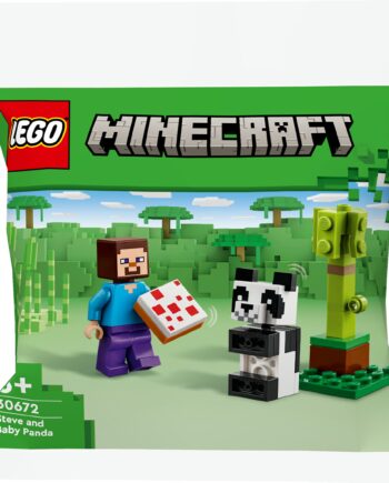 Lego 30672 Minecraft Steve Med Baby Panda