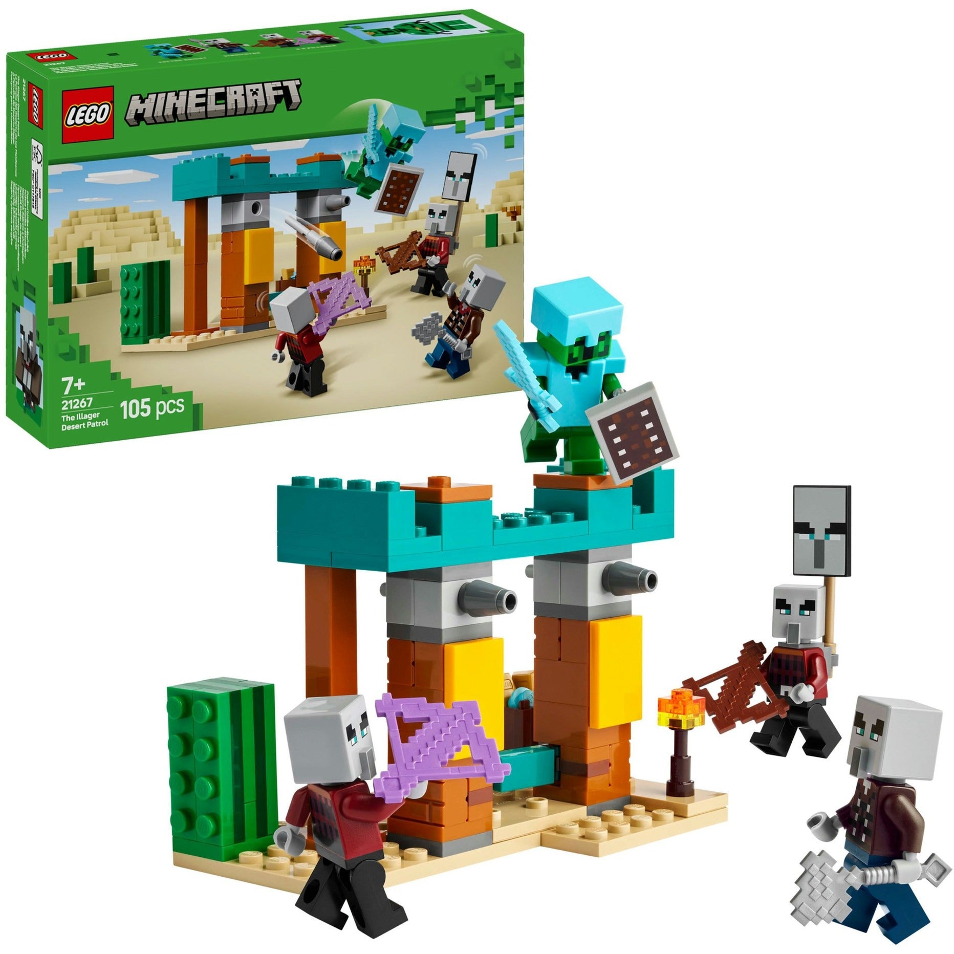 Lego 21267 Minecraft The Illager Desert Patrol