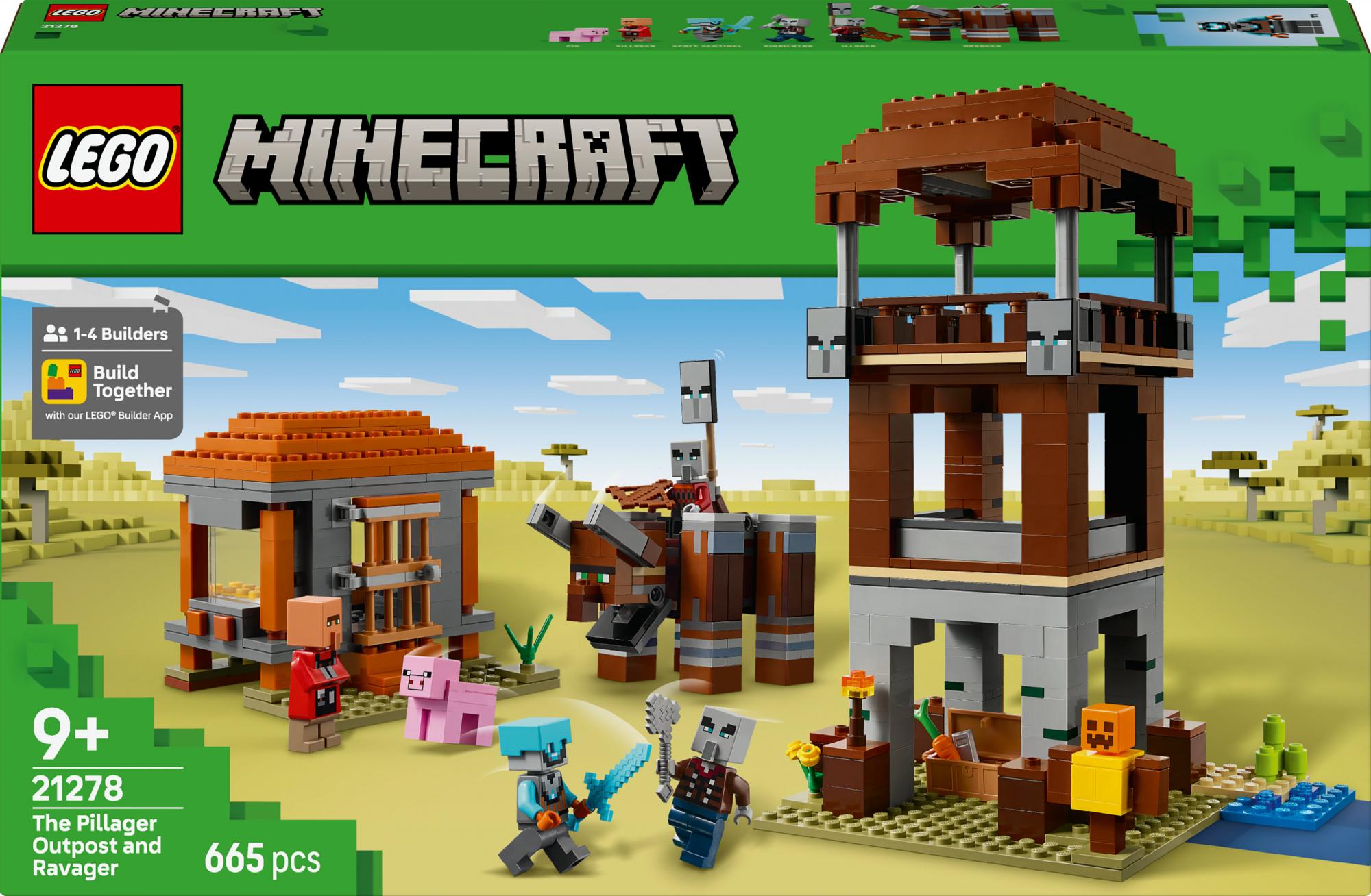 Lego Minecraft The Pillager Outpost And Ravager 21278