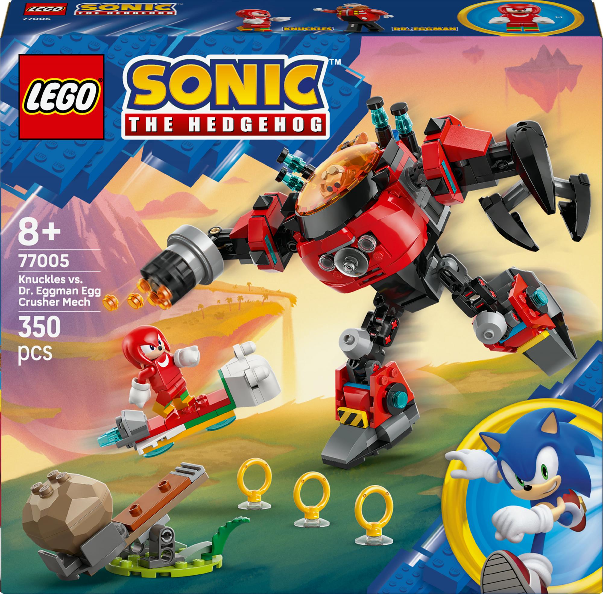 Lego Sonic Knuckles Vs Dr Eggman Egg Crusher Mech 77005 Geekd Dk