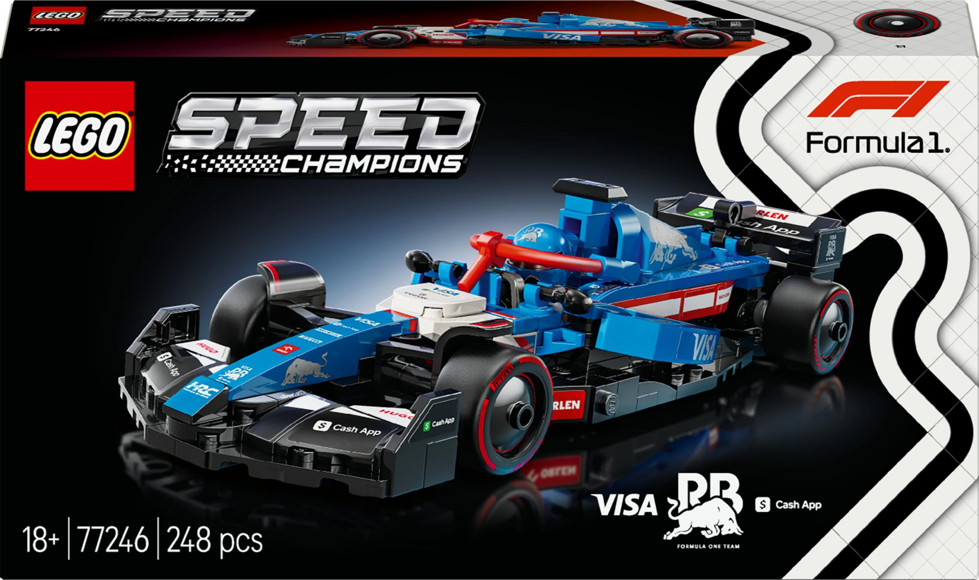 Lego 77246 Speed Champions Visa Cash App Rb Vcarb 01 F1 Racing Car
