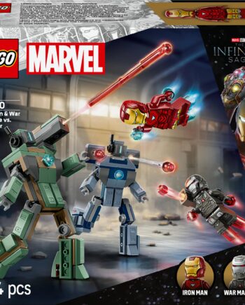Lego Super Heroes   Iron Man   War Machine Vs  Hammer Drones Geekd Dk