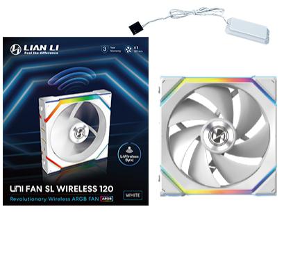Lian Li Uni Fan Sl Wireless Hvid- 120mm Kabinet Blæser Geekd Dk