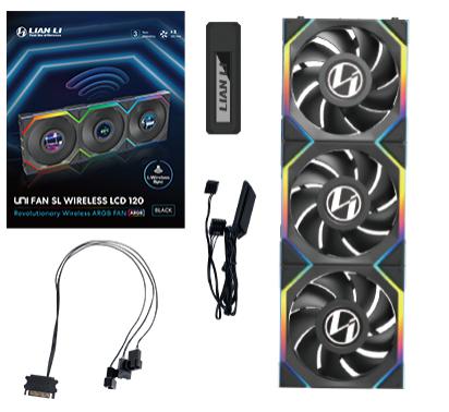 Lian Li Uni Fan Sl Wireless Lcd Pak Sort 120mm