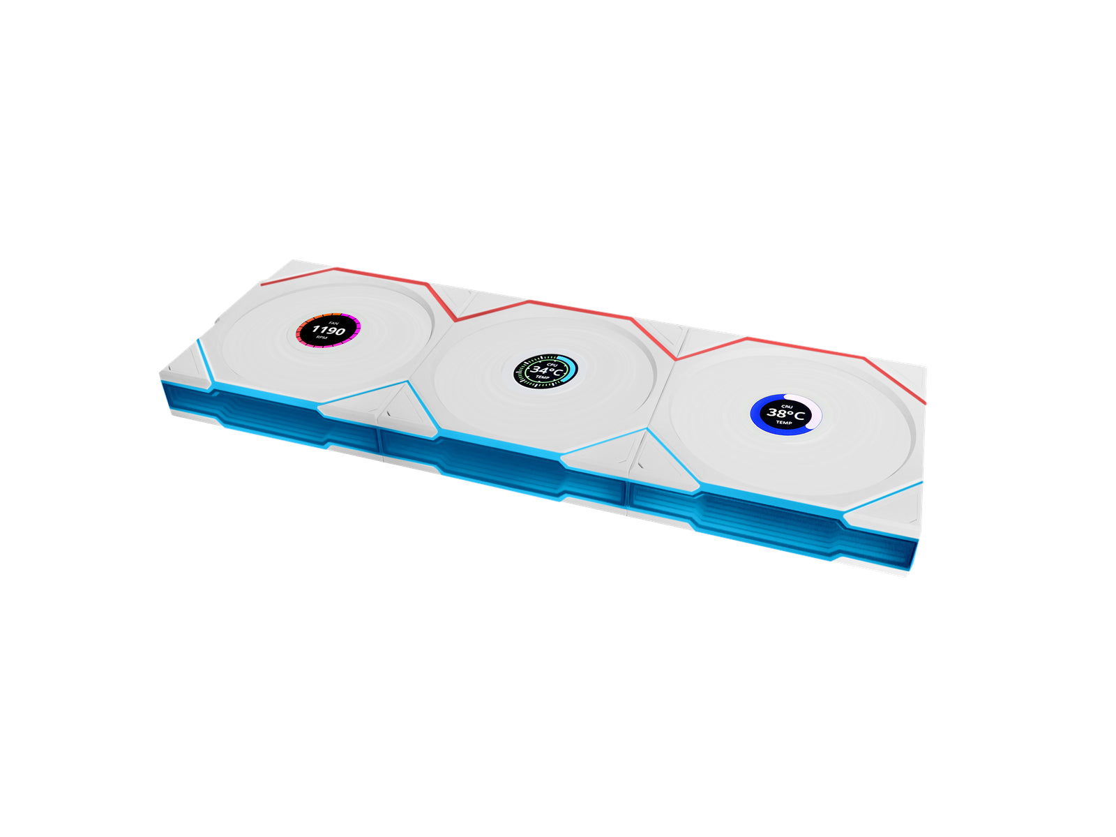 Lian Li Uni Fan Tl Wireless Lcd Pak Hvid 120