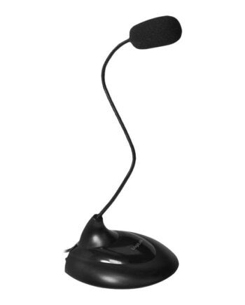 Logilink Multimedia Microphone Stand Foot And Flexible Neck Mikrofon Kabling -58db Omni-directional Sort
