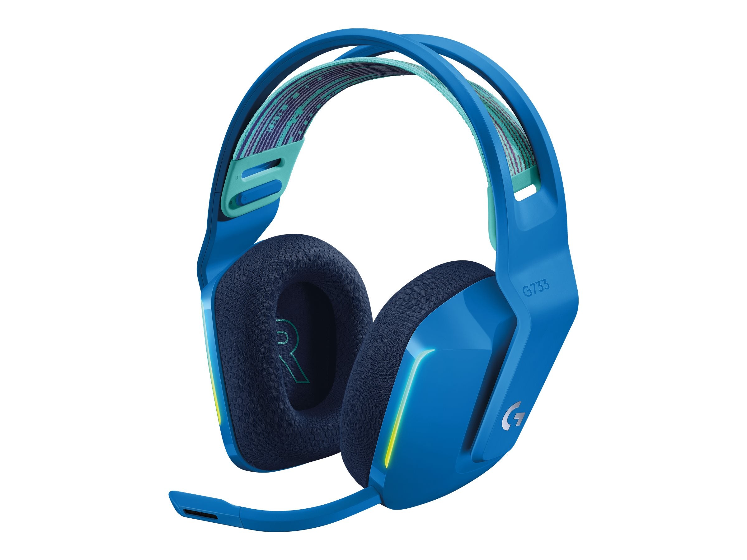 Logitech G733 Lightspeed Wireless Rgb Gaming Headset Trådløs Headset Blå