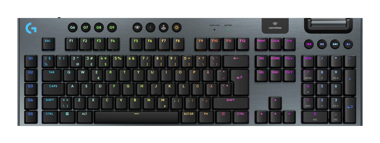 Logitech G915 Lightspeed Low-profile Wireless Gaming Keyboard Tastatur Geekd Dk