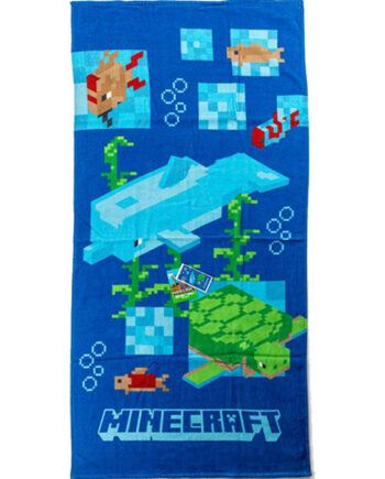 Minecraft Aquatic Badehåndklæde 70x140cm
