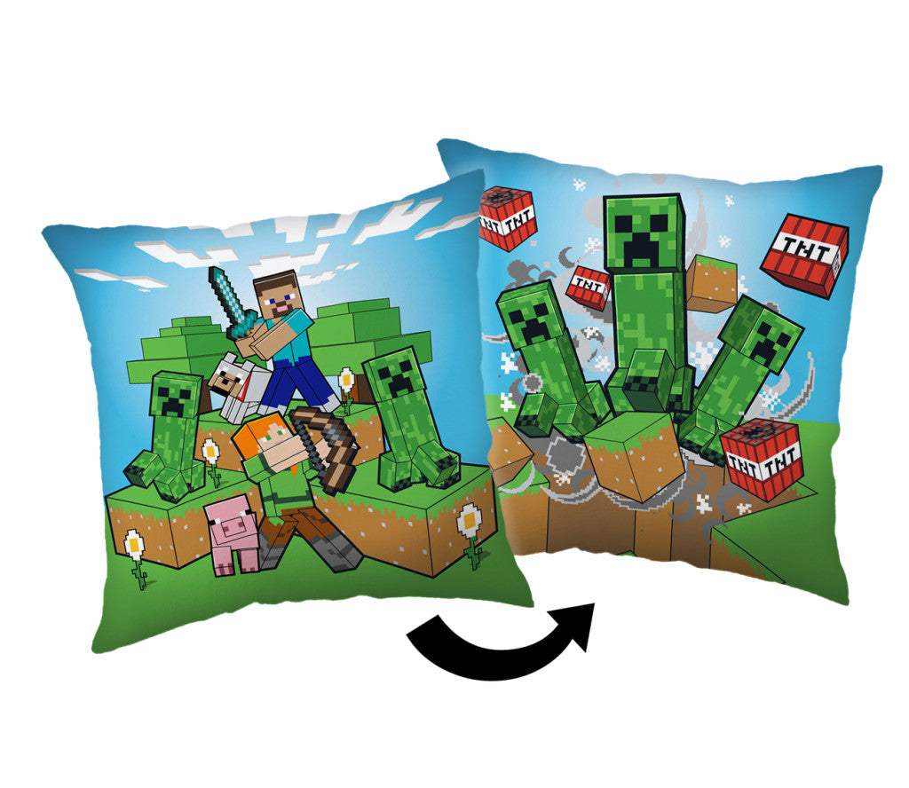 Minecraft Creeper Pyntepude 40x40 Cm Puder Geekd Dk