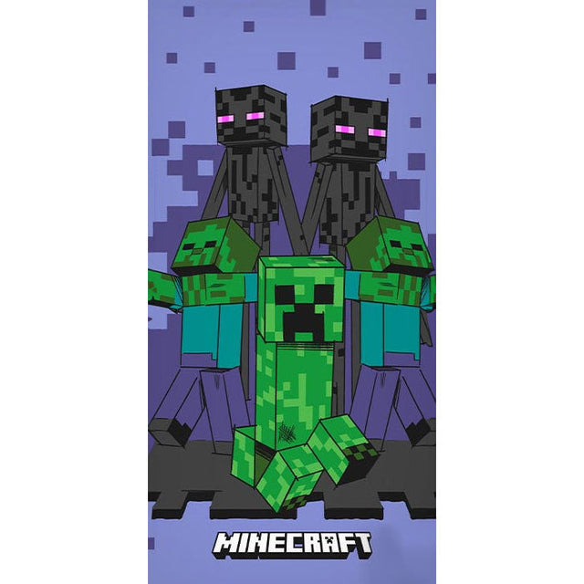 Minecraft Creeper Towel 70 140cm Håndklæde Geekd Dk