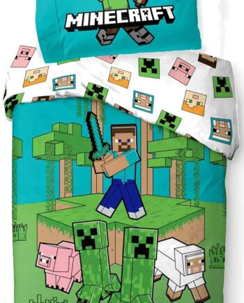 Minecraft Jungle Explore Bed Linen 140   200cm Sengetøj Geekd Dk