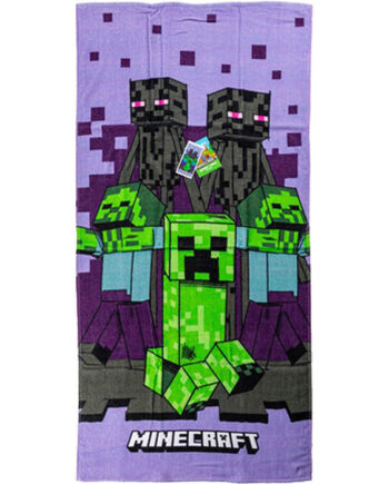 Minecraft Lilla Badehåndklæde 70x140cm